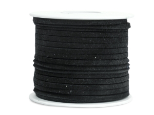 Suede Lacing 1/8": Black 