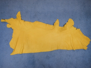 3-3.5 oz Tannery Run 1 Buffalo Leather: Prairie Gold (sq ft) 