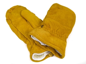 Suede Lined Tan Mitts (Men) gloves