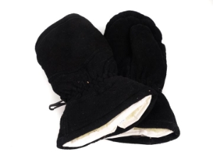 Suede Lined Black Mitts (Men) gloves