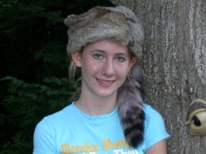 Premium Davy Crockett Hat: 23" circumference davy crockett hats, rabbit fur hats