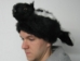 Imitation Skunk Hat with Face: Adult Medium: 24" - 346-FF-AM (Y1KC05)