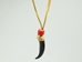 Realistic Iroquois Wolf Claw Necklace:  1-Claw - 368-501