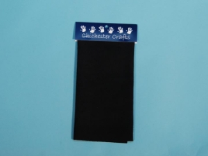 Suede Trim Piece 8.5x11": Black 