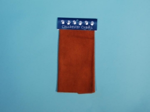 Suede Trim Piece 8.5x11": Brown 