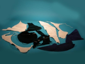 Premium Leather Scrap: 1/2 lb bag 