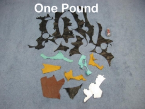 Premium Leather Scrap: Assorted Sizes (lb) 