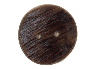 Palm-Cut 2-Hole Moose Antler Button: 2.5" 