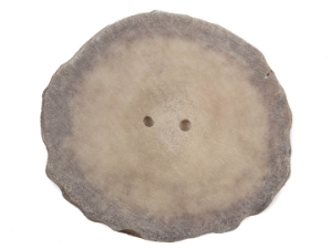 Cross-Cut 2-Hole Moose Antler Button: 2.0-2.5" 