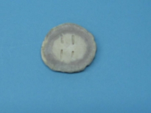 Cross-Cut Blind-Hole Moose Antler Button: 2.5-3.0" 