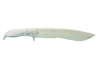 Alligator Jaw Bone Knife: Large 