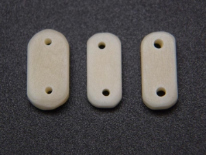 Bone Spacers: 2-hole (100/box) 