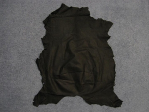 Goat Leather: Grade A/B: Black (sq ft) 