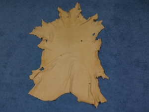 Deerskin Leather: #1/#2:  Cream (sq ft) 