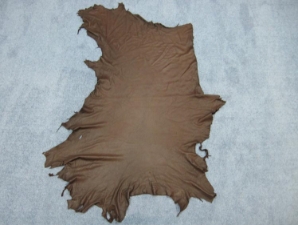 Deerskin Leather: #1/#2: Dark Brown (sq ft) 