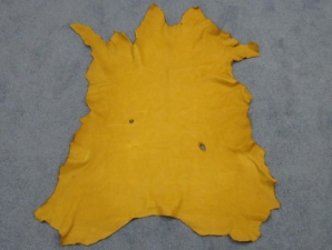 Deerskin Leather: #1/#2: Prairie Gold (sq ft) 