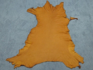Deerskin Leather: #1/#2: Saddle Tan (sq ft) 