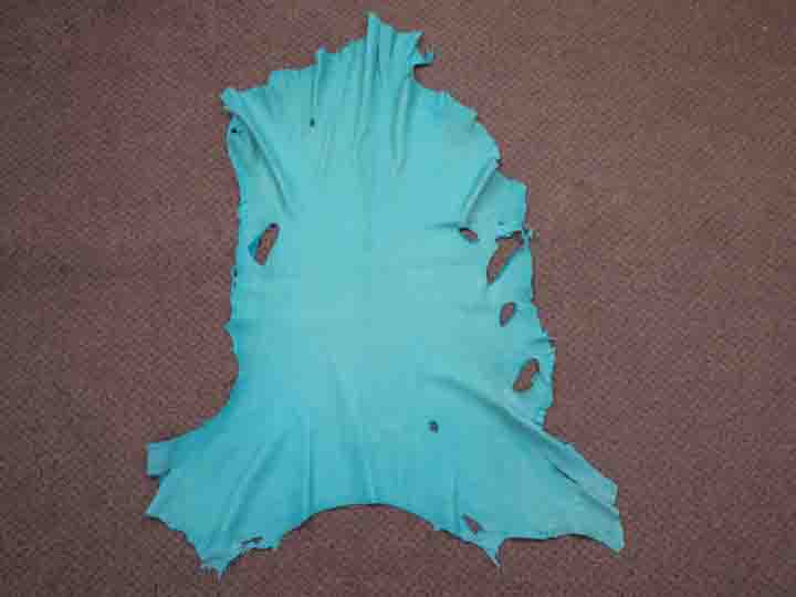 Deerskin Leather: #1/#2: Sea Foam (sq ft) 