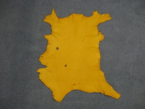Deerskin Leather: Craft Grade: Gold  (sq ft) 