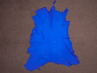 Deerskin Leather: Craft: Royal Blue (sq ft) 