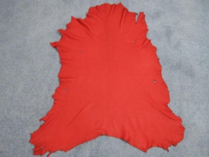 Deerskin Leather: Craft: Red (sq ft) 