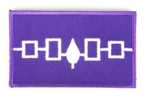 Hiawatha Flag Patch iroquois confederacy
