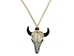 Mini Buffalo Skull Necklace - 404-122
