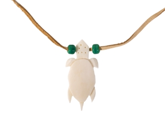 Iroquois Bone Turtle Necklace 