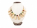 Real Water Buffalo Tooth Necklace: 10-Tooth - 404-610 (Y2KC11)