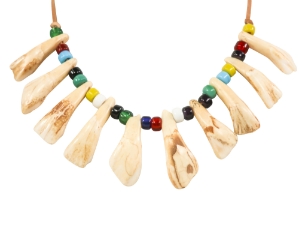 Real Water Buffalo Tooth Necklace: 10-Tooth 