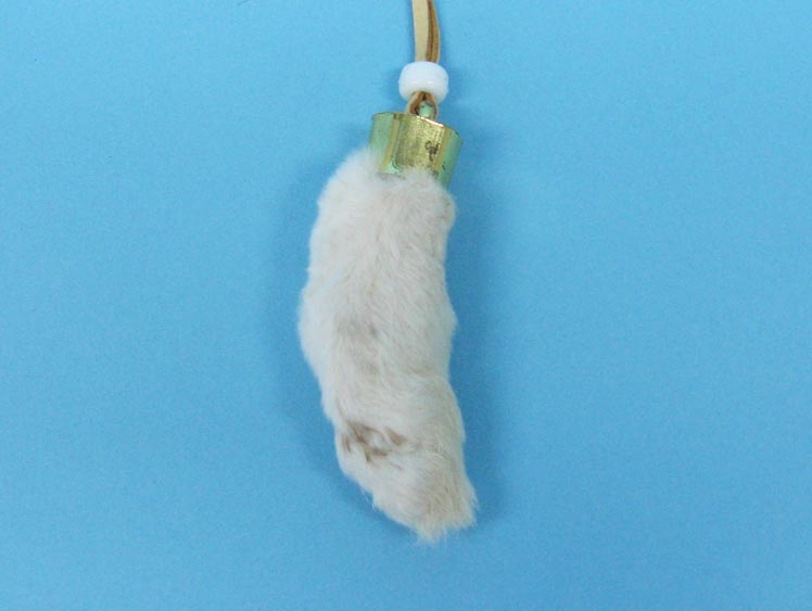 Natural 1-Rabbit Foot Necklace 
