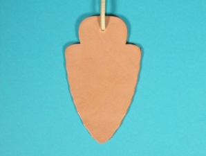 Leather Arrowhead Necklace 