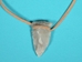 Stone Arrowhead Necklace - 404-911 (Y2K)
