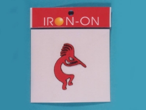 Red Kokopelli Badge 