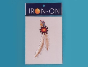Indian Style Feather Badge 