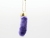 Synthetic Dyed Rabbit Foot Keychain: Purple - 42-00PP (Y3L)