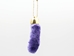 Synthetic Dyed Rabbit Foot Keychain: Purple - 42-00PP (L10)