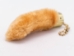 Synthetic Dyed Rabbit Foot Keychain: Yellow Orange - 42-00YO (Y3LRC-B3)