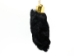 Dyed Rabbit Foot Keychain: Black - 42-02BK (Y1IRC)