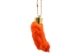 Dyed Rabbit Foot Keychain: Orange - 42-02OR (Y1IRB)