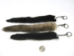 Black or Brown Mink Tail Keychain - 42-06 (Y1KRD)