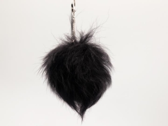 Small Fox Tail Keychain 