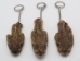 Rattlesnake Head Keychain: Mouth Closed - 42-30C (Y2JC04)