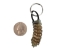 Rattlesnake Rattle and Leather Keychain - 42-31L (Y2LC03)