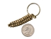 Brass Rattlesnake Rattle Keychains - 42-37