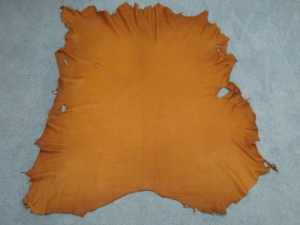 Elk Leather: #1: Tobacco (sq ft) 