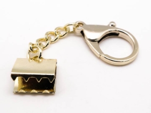 Gold Lobster Clasp Keychain: Large keychains