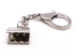 Silver Lobster Clasp Keychain: Large - 464-7 (Y3LR-A4)