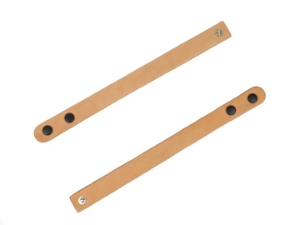 Leather Wristband: Narrow: 2 pk 
