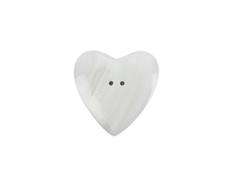 1.5" Clam Shell Heart Button 